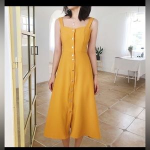 Shein Mustard Yellow Dress size Medium